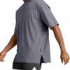 Men's Loose Fit Athletic T-Shirts Lightweight Quick Dry Short Tshirts Crew Neck Outdoor Workout Tops