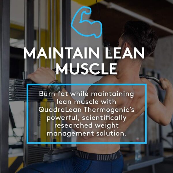 RSP Nutrition QuadraLean Thermogenic Fat Burner for Men & Women, Weight Loss Supplement, Crash-Free Energy, Metabolism Booster & Appetite Suppressant, Diet Pills, 60 Serv (Packaging May Vary)