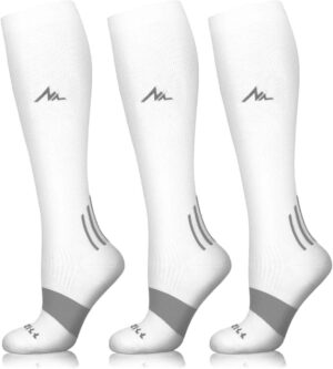 NEWZILL Medical Compression Socks for Women & Men Circulation 20-30 mmHg, Best for Running Athletic Hiking Travel Flight Nurses