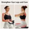 UMAY Squat Machine for Home, Foldable Exercise Equipment, Squat Rowing Machine with 5-Level Adjustable Seat