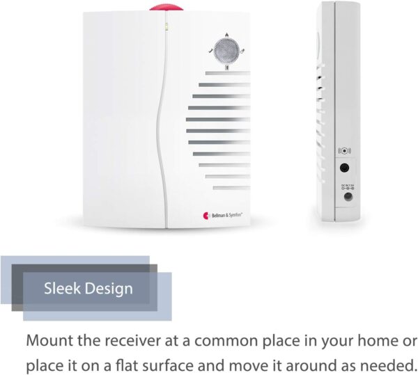 Bellman & Symfon Portable Door Notification Pack – Portable Alert for Hard of Hearing & Deaf - Wireless Smart Home Safety Alarm Includes Portable Receiver and Door Transmitter