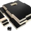 Plyo Box - Anti-Slip Wood 3-in-1 Plyometric Jump Box for Training - Squat, Step Up, Box Jumps & More - Workout Box Size in S, M, L & XL - Home Gym Exercise Equipment