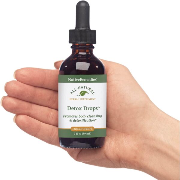 Native Remedies Detox Drops - All Natural Herbal Supplement Promotes Systemic Body Cleansing, Toxin Release and Liver Function and Detoxification - 59 mL