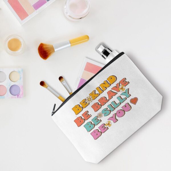 Office Gifts Supplies Mental Health Gifts Makeup Bag Motivational Gifts Cosmetic Travel Bag Gifts for Coworkers Women Leader Mother Employee Colleague Skincare Bag for Boss Day Birthday Nurses Day