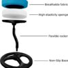 Fitness Seat, ADHD Chair Stool for Stability, Balance, Yoga, Office, School, Wellness, Active Sitting with Non-Slip Base and Washable Seat Cover-Blue
