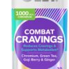 OLLY Combat Cravings, Metabolism & Energy Support Supplement,1000 mcg Chromium, Green Tea, Goji Berry, Ginger - 30 Count