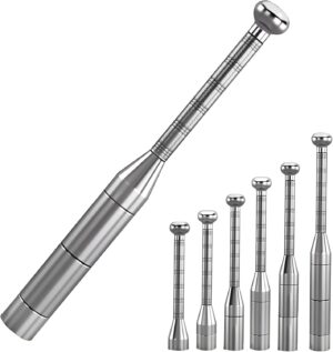 Adjustable Macebell Clubbell, 6-in-1 Premium Steel Indian Club, Strength Training Equipment for Full Body, Muscles, Shoulder, Grips & Forearms Workouts(6.5/9/11/13/15/17.5LBs)