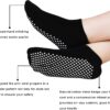 Pilates Ballet Barre Yoga Socks - Elutong 4 Pack Non Skid Slip Sticky Grippers Socks for Women