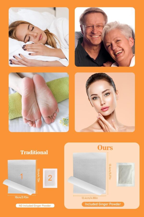 611bF1lobQL._AC_SL1500_.jpg Foot Pads, Ginger Foot Pads, Natural Ginger Powder Bamboo Vinegar Foot Patches 20 Packs.