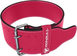 Powerlifting Belt - IPF Approved – Weight Lifting Belt 10mm - Prong Weightlifting Belt for Squats, Deadlift, and Bench Press – Lifting Belt Leather 4in for Men and Women – Back Brace for Gym, Workout, Strength Training, Strongmen & Power Lift