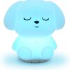Mindfulness 'Breathing Puppy' | 4-7-8 Guided Visual Meditation Breathing Light | 3 in 1 Device with Night Light & Noise Machine for ADHD Anxiety Stress Relief Sleep - Gift for Kids Adult Women Men