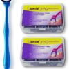 Evolutionary Clean Dental Flossers, Kit of Refills Plus Long Handle (1 Handle + 100 Refills)