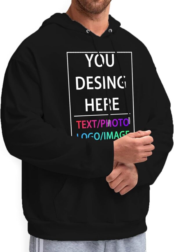 Custom Hoodie Custom Hoodies for Men and Women design your own Customized Add Your Text Photo Hoodies