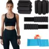 Adjustable Ankle Weights,Wrist Weights for Women & Men,Set of 2 (1Lb Each),Perfect for Walking,Running,Yoga,Pilates,Gym,Strength Training. Weighted wristbands are designed for home gym workouts