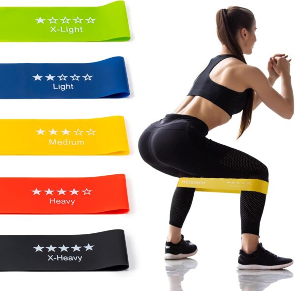 Resistance Bands for Working Out, Exercise Bands with 5 Resistance Levels Fit for Home Fitness, Strength Training, Natural Latex Resistance Band Include Instruction Guide and Carry Bag.…