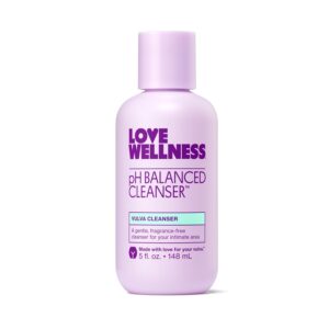 612B4N6vUfL._SL1500_.jpg Love Wellness pH Balancing Cleanser | Feminine Vaginal Wash | Fragrance-Free | Vaginal Cleanser for Balanced pH, Intimate Health & Hygiene | Non-Irritating with Aloe Vera for Sensitive Skin | 5 Fl Oz