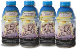 48-Hour Miracle Fruit Juice Cleanse Diet 4-Pack, Detox Cleanse for Weight Loss & Rejuvenation, Food Replacement, Fast Acting Diet, Delicious & Tasty Formula, 32 Fl. Oz.