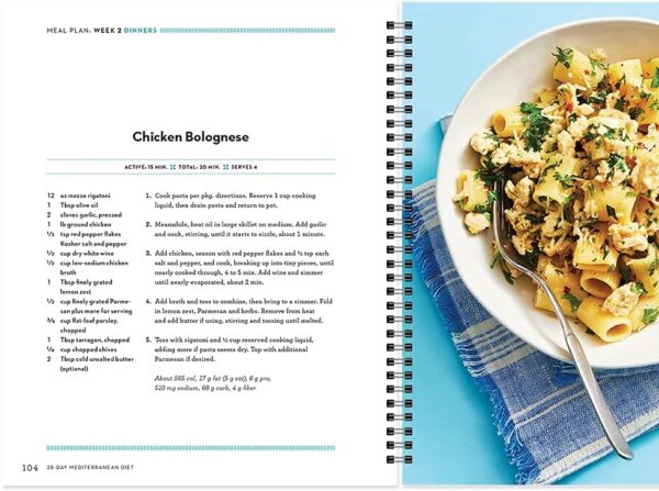 The 28-Day Mediterranean Diet: Daily Meal Plans, Delicious Recipes, and Tips for Building a Way of Eating You’ll Love for Life - Quick and Easy Planner to Adapt a Healthy Eating Habit!
