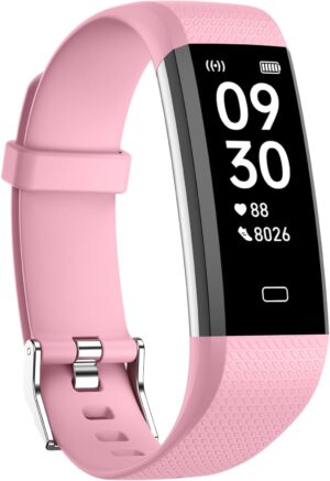 Kummel Fitness Tracker with Heart Rate Blood Oxygen Monitor, Activity Tracker Sleep Monitor Health Tracker, Smart Watch Pedometer Step Calories Counter, Fitness Watches for Men Women