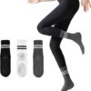 ULEEMARK Womens Pilates Non slip Yoga Socks Dance Gym Exercise Ankle Socks