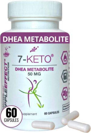 7-Keto DHEA Metabolite 50 mg Dietary Supplement for Weight Management, Safe and Effective Weight Management Support, 60 Capsules