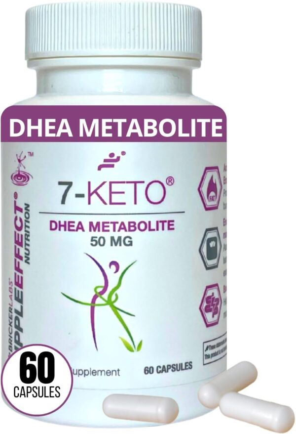 7-Keto DHEA Metabolite 50 mg Dietary Supplement for Weight Management, Safe and Effective Weight Management Support, 60 Capsules