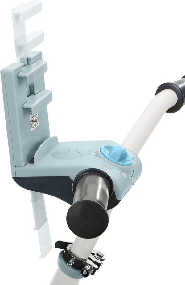 612qtFD0oES._AC_SL1500_.jpg Little Tikes Pelican Explore & Fit Cycle Adjustable Play Fitness Exercise Equipment Stationary Bike with Videos and Built-in Bluetooth Speaker, For Kids Ages 3-7 Years, WHITE, BLUE