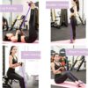 Multifunction Tension Rope, 6-Tube Elastic Yoga Pedal Puller Resistance Band, Natural Latex Tension Rope Fitness Equipment, for Abdomen/Waist/Arm/Leg Stretching Slimming Training