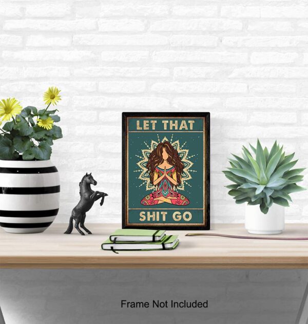 Zen Decor - Meditation Gifts - Spiritual Gifts for Women - Spa Wall Art Room Decor - Namaste Wall Art - Yoga Wall Art - Meditation Decor - Mandala Wall Decor - Boho New Age Buddhist Decor