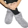 Herbal Concepts Booties Hot and Cold Feet Aromatherapy with 12 Herbs Wheat and Flax Seed for Relieving Foot Stiffness, Sore Muscles and Joints, Achilles tendinitis, Plantar Fasciitis, Charcoal