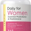Carlyle Women's Daily Multivitamin | 365 Tablets | Vitamin and Mineral Supplement | Non-GMO, Gluten Free Pills