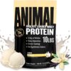 Animal Whey Isolate Protein Powder - Loaded for Pre & Post Workout Muscle Builder and Recovery with Digestive Enzymes for Men & Women - 25g Protein, Great Taste, Low Sugar - Vanilla 10 lbs