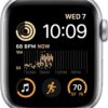 Apple Watch SE (2nd Gen) (GPS + Cellular, 40mm) - Silver Aluminum Case with White Sport Band, M/L (Renewed)