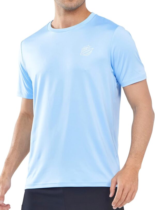 NORTHYARD Men's UPF 50+ Rash Guard T-Shirts Sun Protection UV Quick Dry Short Sleeve Shirts Lightweight Fishing Swim
