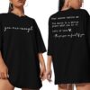 You are Enough Shirt Women Oversized Dear Person Behind Me T-Shirt Mental Health Inspirational Short Sleeve Tee Tops