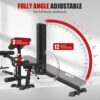 All in One Home Gym System Workout Station, Multi-Function Smithe Machine Power Cage with Cable Crossover System, Tripe-Sided Independent Load Posts, Functional Trainer for Full Body Training
