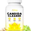 Airboy Candida Cleanse,Gut Colon Cleanse Detox for Women & Men,Candida Support with Oregano Leaf, Caprylic Acid，Wormwood, Black Walnut-60 Counts