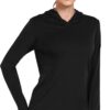 Women's Long Sleeve Hoodie Workout Shirts Athletic Hiking T Shirts Lightweight Quick Dry Tops