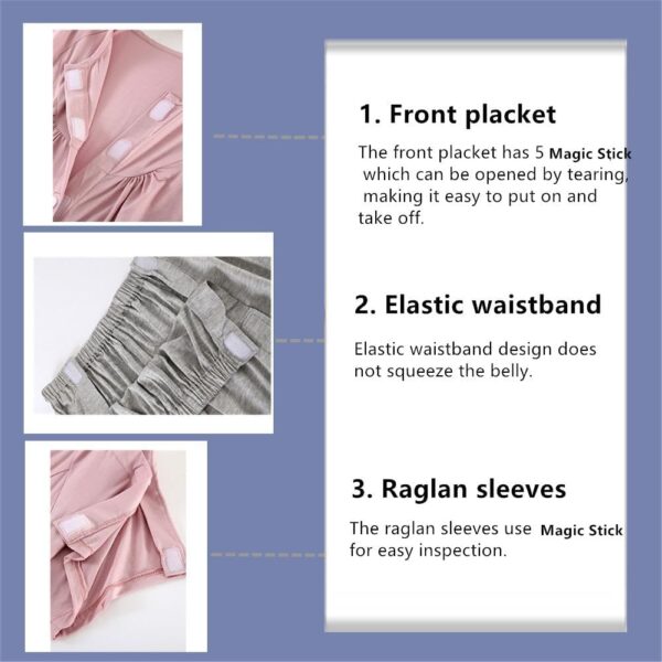 Bedridden Patient Clothing,Cotton Patient Nursing Suit,Tear Away Pants,Incontinence Dialysis