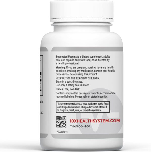 10X Health Vitamin D3 K2 - Loaded with 125 mcg Vitamin D and 90 mcg Vitamin K (Menaquinone 7) - D3 and K2 Supplements That Support Bone Health, Heart and Teeth - 60 Capsules
