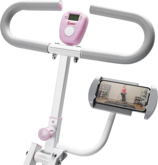 614FuVZIlhL._AC_SL1500_.jpg Sunny Health & Fitness Smart Upright Row-N-Ride Trainer w/Adjustable Resistance, Foldable Home Exercise Equipment for Arm, Glute & Leg Training, Free SunnyFit App Bluetooth Connect, Optional in Colors