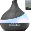 500 ML Essential Oil Diffuser, Upgrade Aroma Diffuser for Large Room, Aromatherapy Diffuser Humidifier with Remote Control 14 Color Lights 4 Timer Setting Auto Shut-Off
