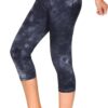 THE GYM PEOPLE Tummy Control Workout Capris Leggings with Pockets High Waist Athletic Yoga Pants for Women Running Hiking