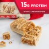 Atkins Vanilla Pecan Crisp Protein Meal Bar, High Fiber, 1g Sugar, 4g Net Carb Meal Replacement, Keto Friendly, 5 Count