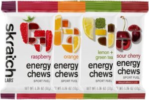Skratch Labs Energy Chews | Energy Gummies for Running, Cycling, and Sports Preformance | Energy Gel Alternative | Variety Pack (10 Pack) | Gluten Free, Vegan