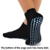 Tphon Women Non Slip Yoga Socks, Anti Skid Socks for Pilates Hospital Ballet Workout for Adult Women Ladies 4 Pairs