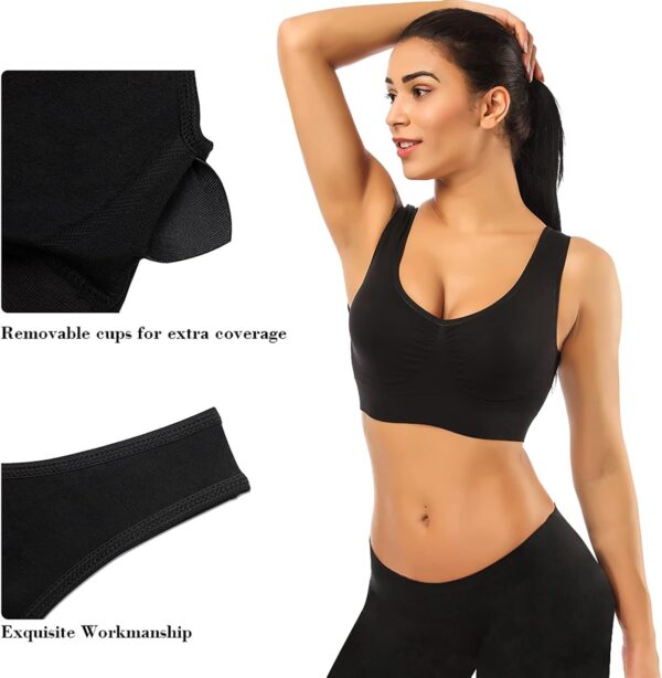 BESTENA Sports Bras for Women, Seamless Comfortable Yoga Bra with Removable Pads