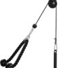 6158uTW1xrL._AC_SL1500_.jpg LFJ LAT Pull Down and Lift Weight Pulley System Cable Machine Pulley Attachment for Triceps Pull Down, Biceps Curl, Back, Forearm, Shoulder Home Gym Equipment