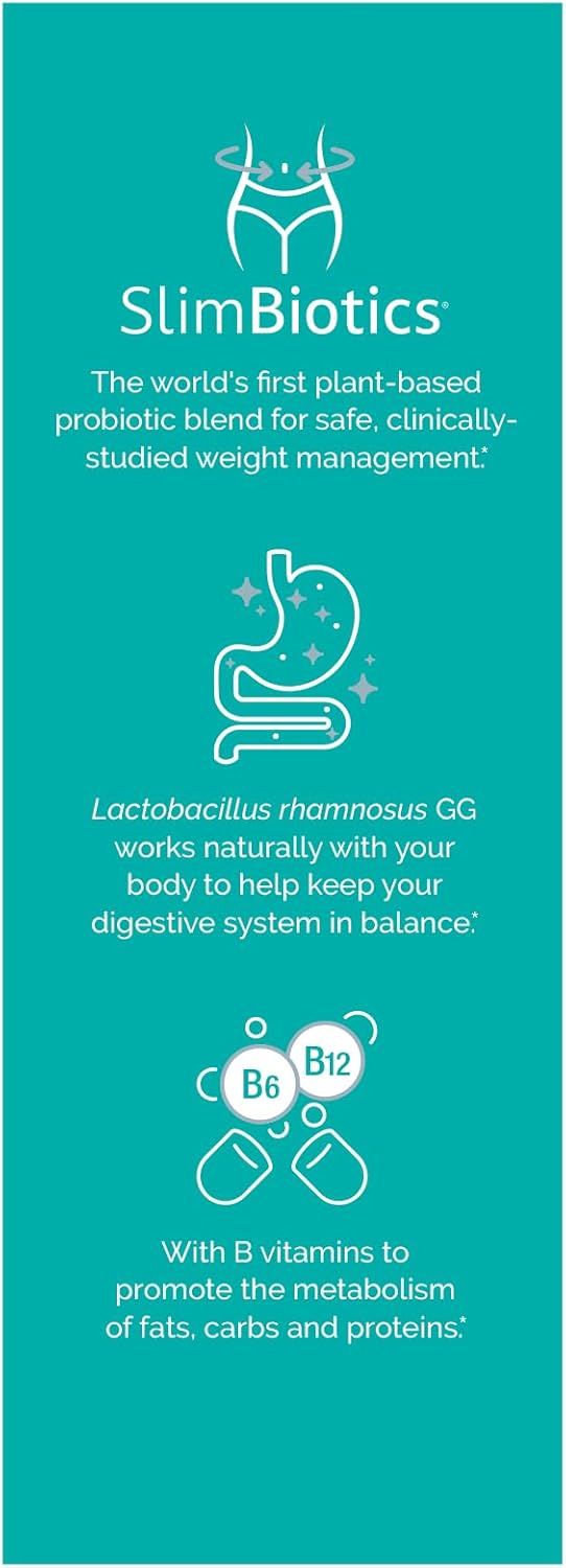 Estroven SlimBiotics, Weight Management Menopause Supplements for Women, 30 Capsules, B Vitamins to Support Metabolic Health, Probiotics for Digestive Health to Provide Gas & Bloating Relief