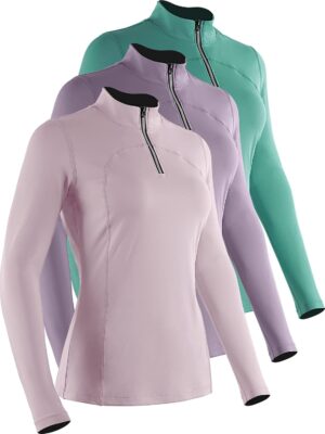 CADMUS Women's Compression Long Sleeve Shirts for Hiking Running Dry Fit Tights